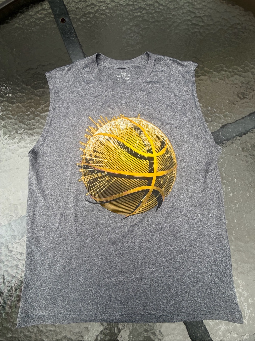 tek gear Heather Gray Athletic Crew Neck Tee